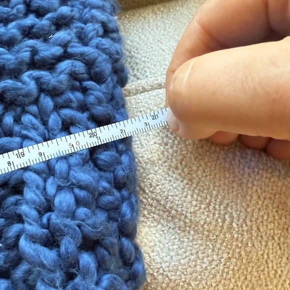 Loopy Case Blue Chunky Knit Sweater - Picture 8 of 12